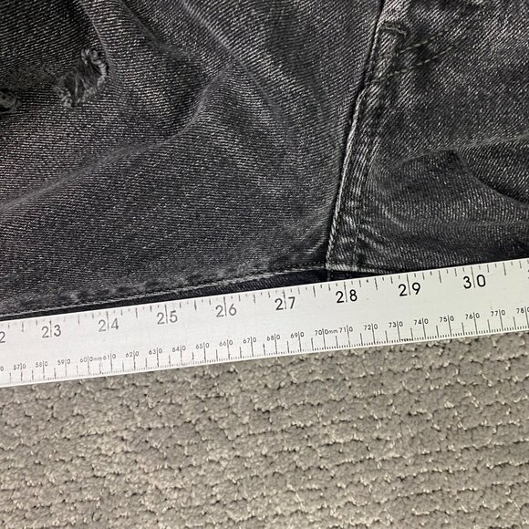 Levi's Premium 501 S Jeans Women's 26 x 28 Fit 28x28 Black Skinny Button Fly - Picture 16 of 16